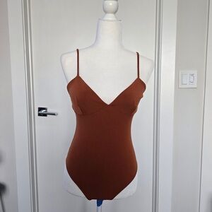 Forever 21 Rust Orange Bodysuit Size M